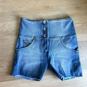 Freddy High Waist Blue Denim Shorts NWT